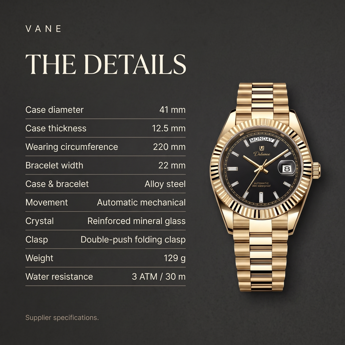 HOUR — Dulunwe Automatic 41
