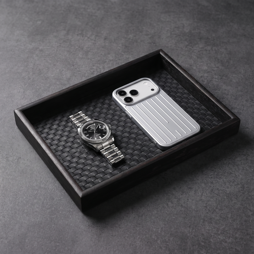 STILL — Woven-Texture Valet Tray