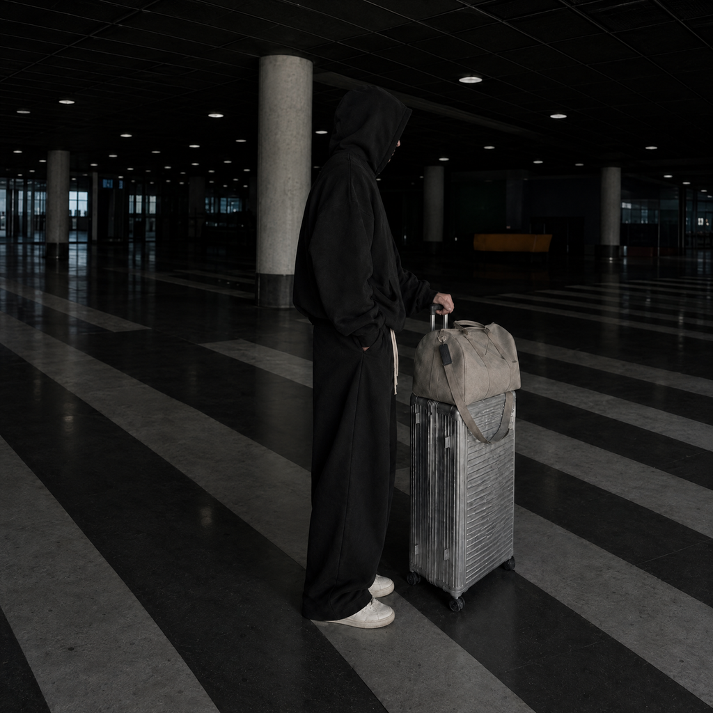 THE AIRPORT UNIFORM — Black — Side view