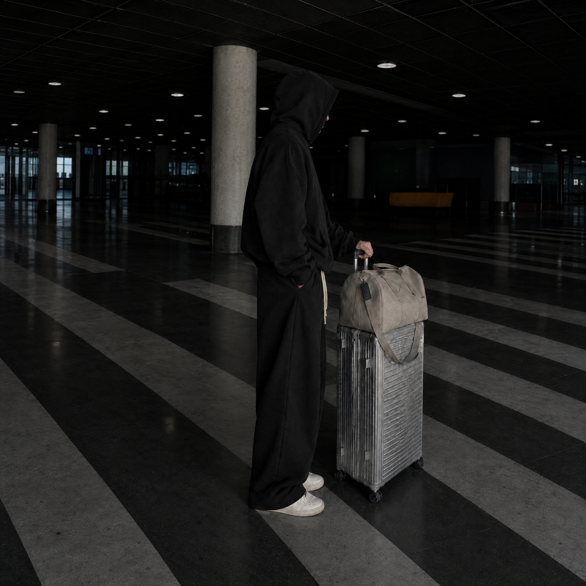 THE AIRPORT UNIFORM — Black — Side view