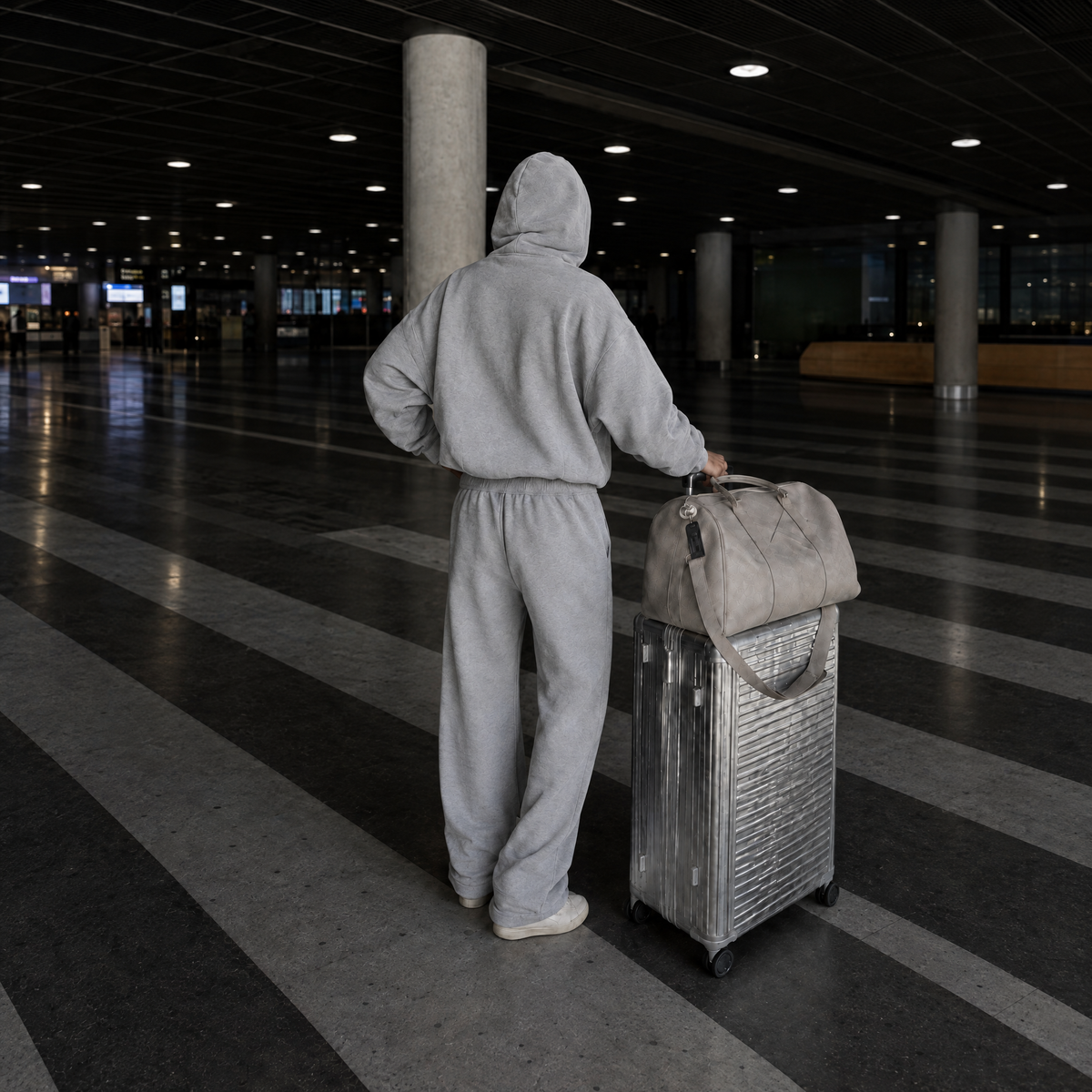 THE AIRPORT UNIFORM — Grey — Back view