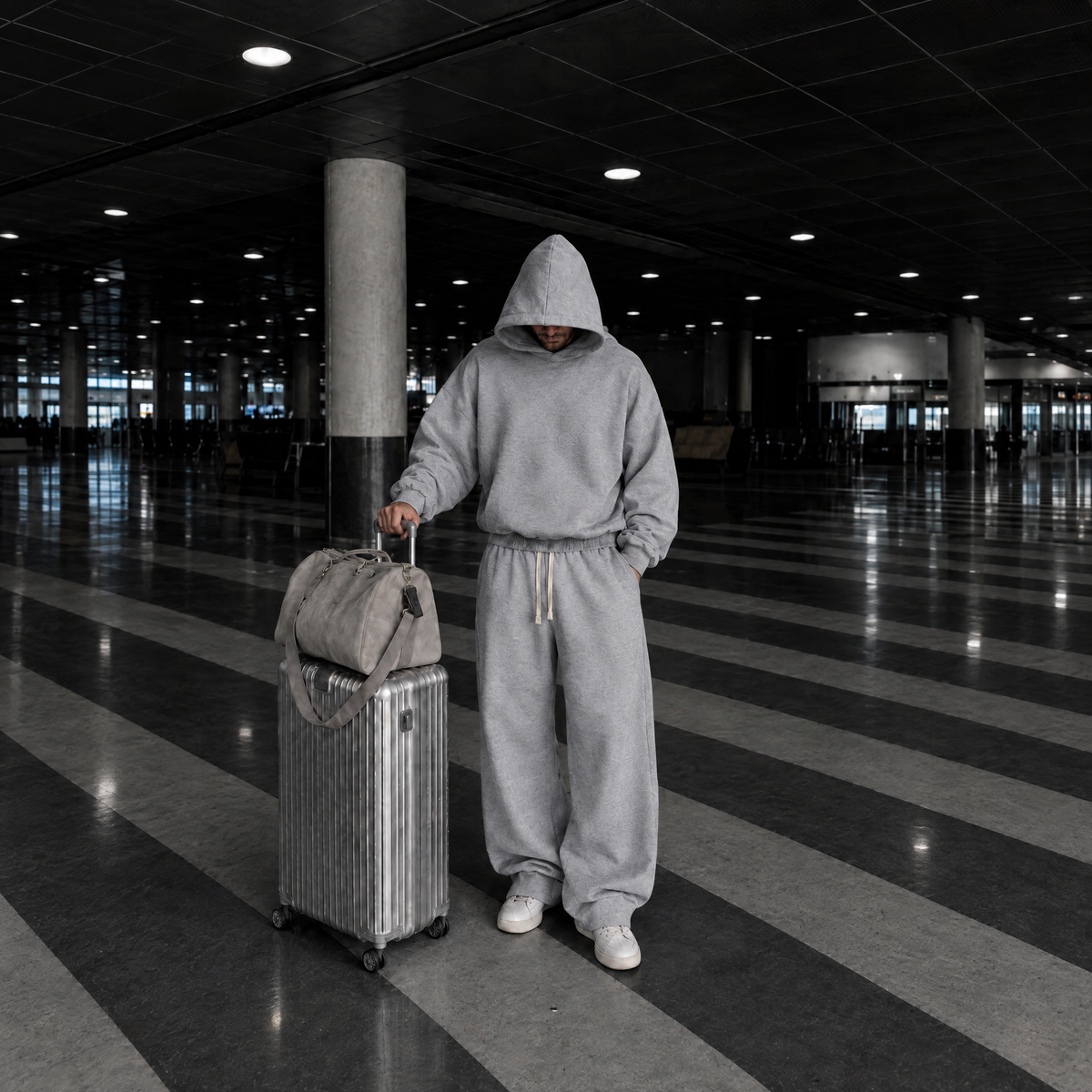 THE AIRPORT UNIFORM — Grey — Front view