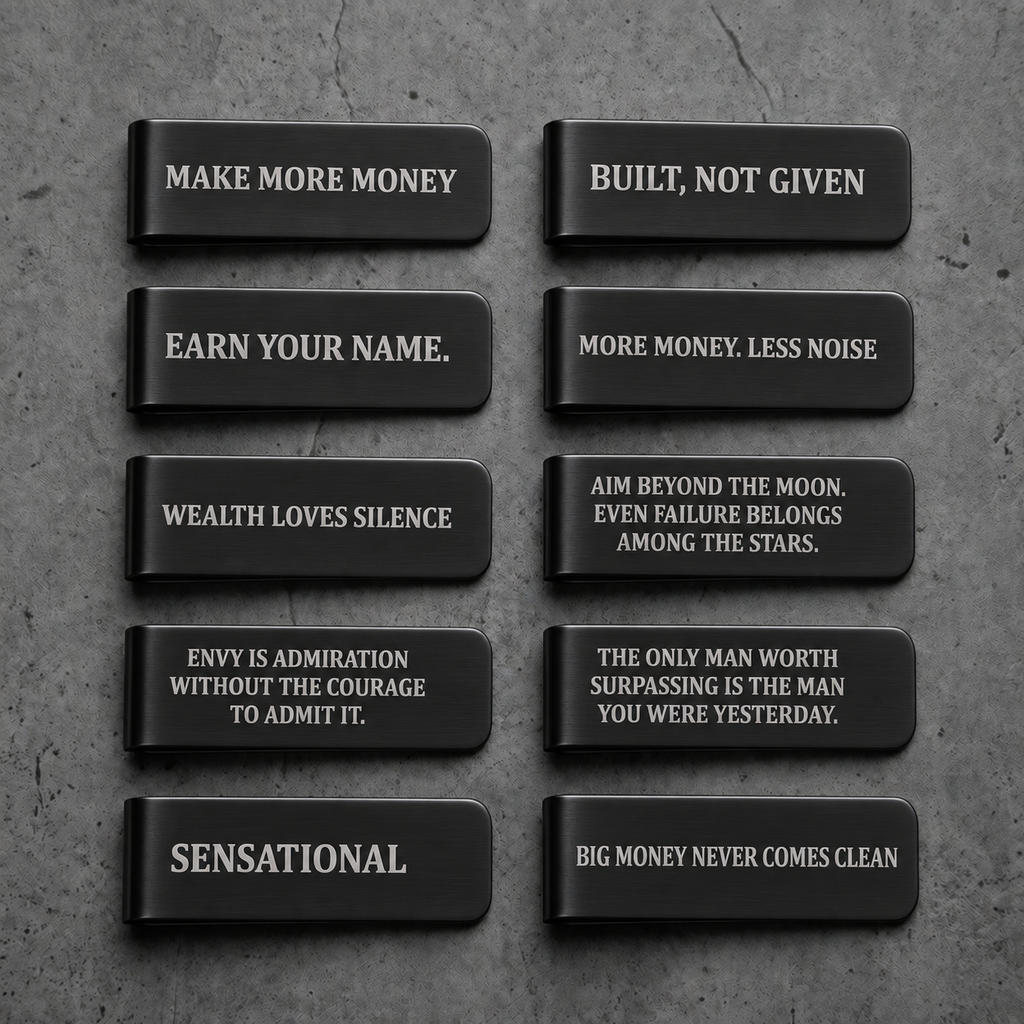 STATEMENT — Engraved Money Clip