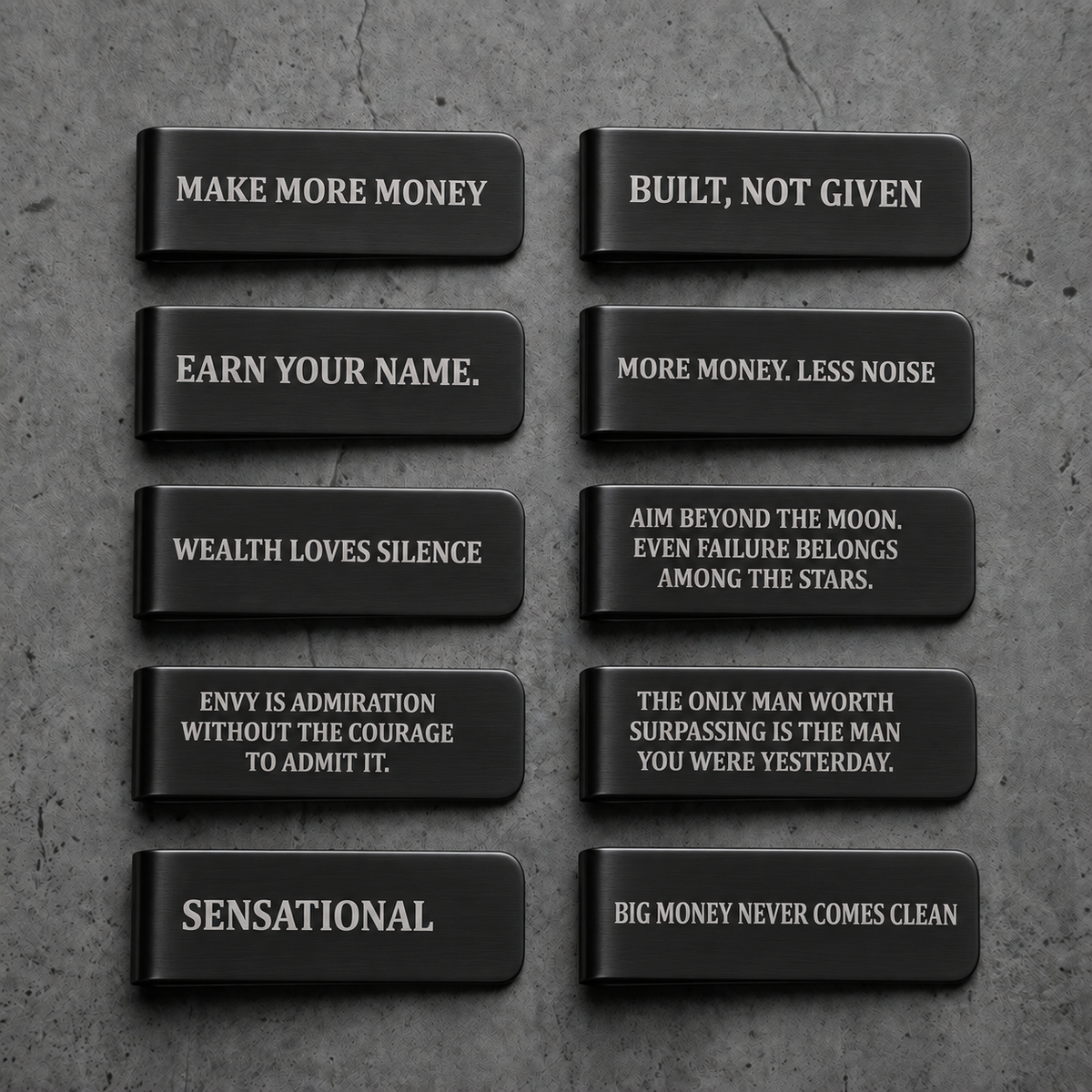 STATEMENT — Engraved Money Clip